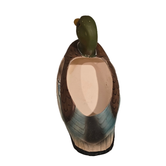 Vintage Mallard Duck Planter RB Made in Japan - Picture 3 of 7